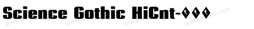 Science Gothic HiCnt字体转换